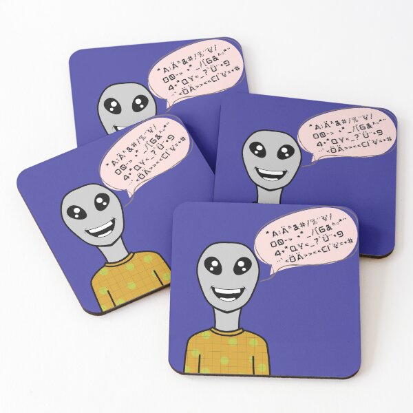 Item preview, Alien Tells Extraterrestrial Funny Joke - Extraterrestrial Humor designed and sold by Silva-Sol.