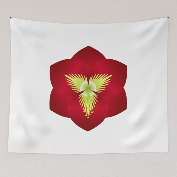 Item preview, Amaryllis - Red on White designed and sold by marieofroumania.