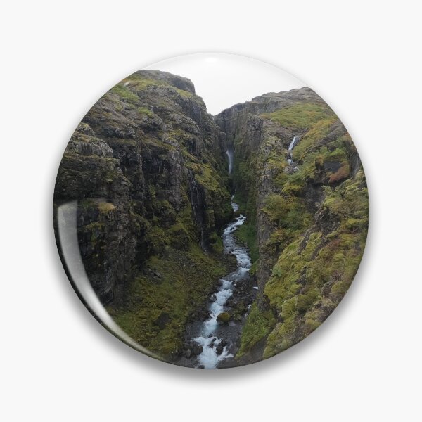 Item preview, Glymur hike canyon Iceland waterfall designed and sold by mollyblack.