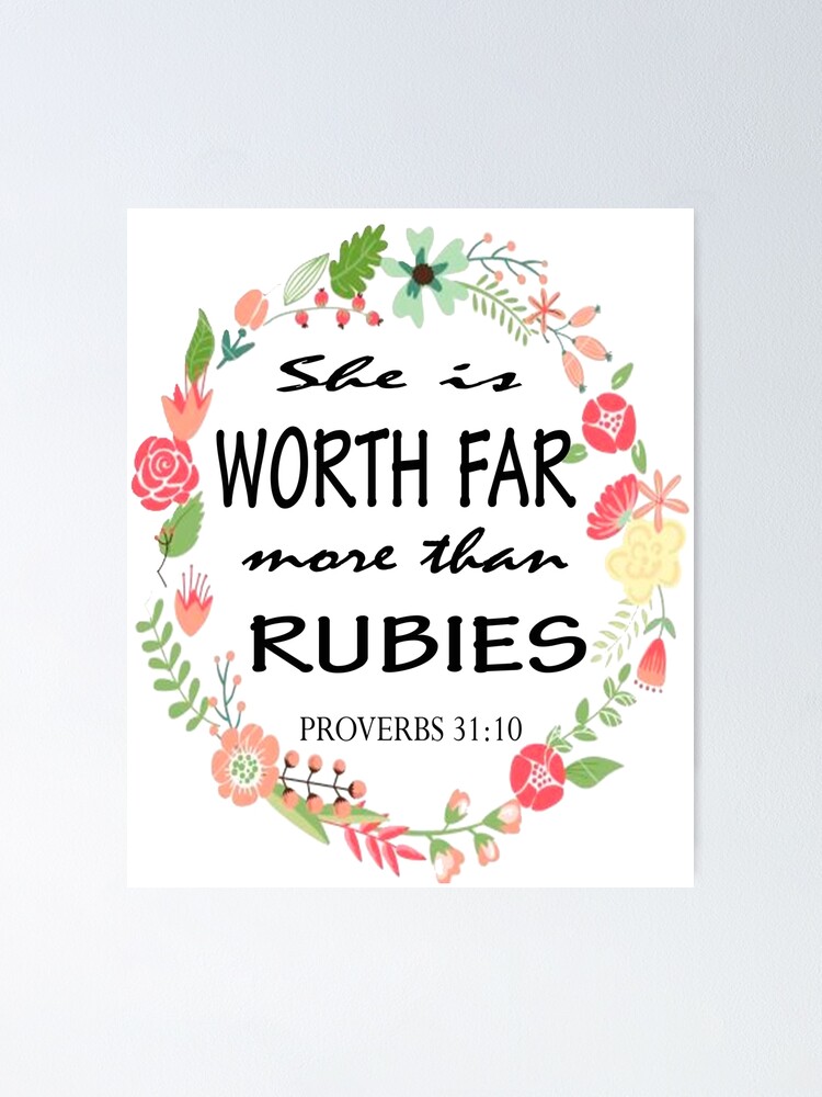 Worth Far More Than Rubies {Poster} Worth Far More Than Rubies {Poster}