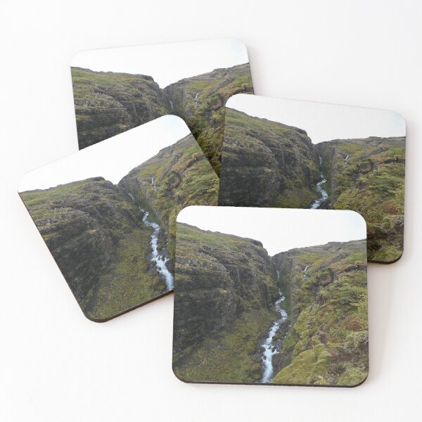Item preview, Glymur hike canyon Iceland waterfall designed and sold by mollyblack.