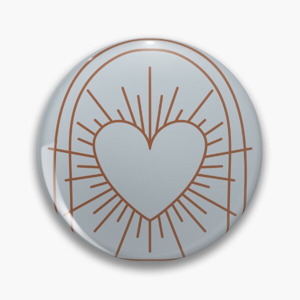 Item preview, Cosmic Aesthetic Cute Indie Heart Design Love Power Gray Blue & Brown designed and sold by scorpiolane.