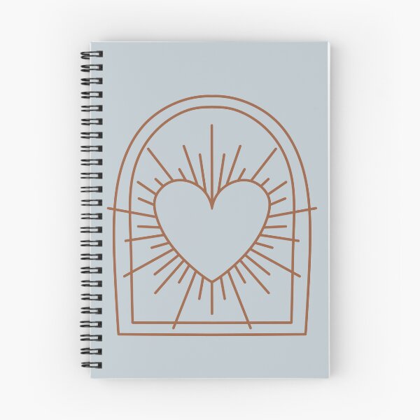 Item preview, Cosmic Aesthetic Cute Indie Heart Design Love Power Gray Blue & Brown designed and sold by scorpiolane.