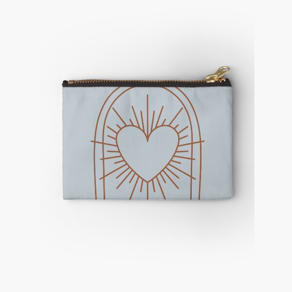Item preview, Cosmic Aesthetic Cute Indie Heart Design Love Power Gray Blue & Brown designed and sold by scorpiolane.