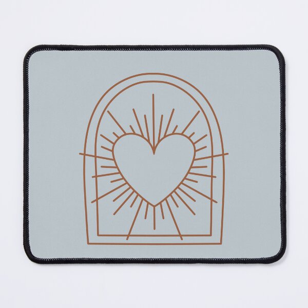 Item preview, Cosmic Aesthetic Cute Indie Heart Design Love Power Gray Blue & Brown designed and sold by scorpiolane.