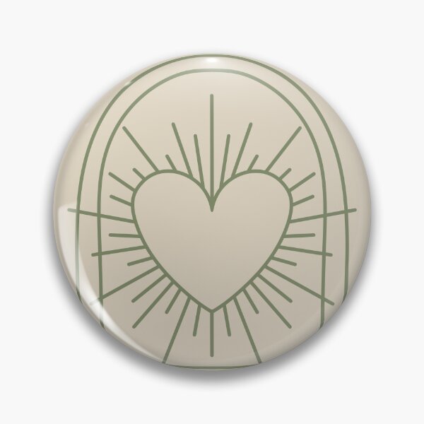 Item preview, Cosmic Aesthetic Cute Indie Heart Design Love Power Green & Muted Yellow designed and sold by scorpiolane.