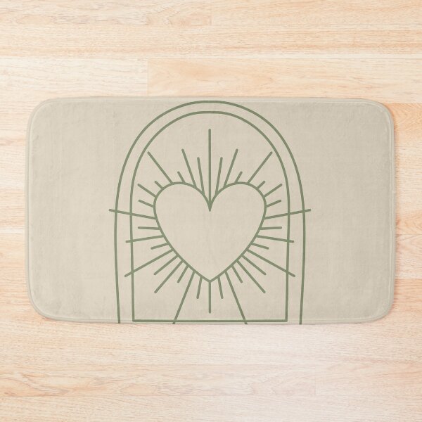 Item preview, Cosmic Aesthetic Cute Indie Heart Design Love Power Green & Muted Yellow designed and sold by scorpiolane.