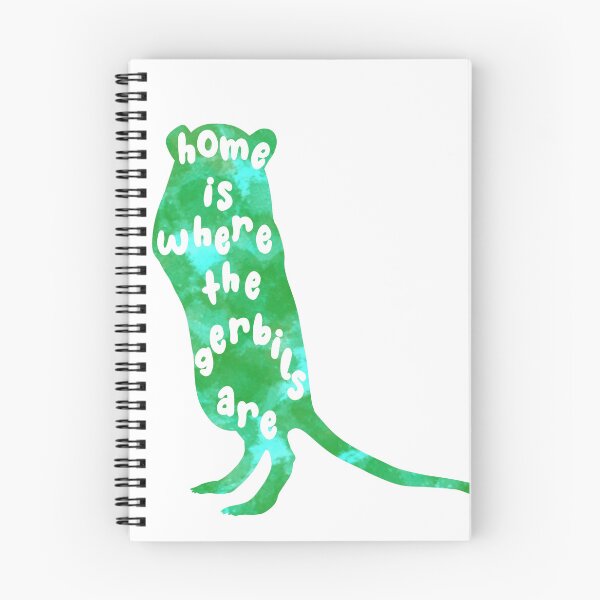 Item preview, Home is where the gerbils are (green watercolour) designed and sold by Becky-Marie.
