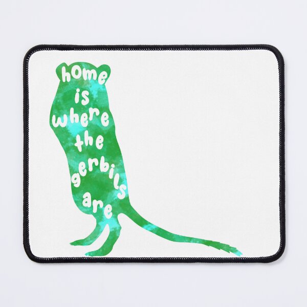 Item preview, Home is where the gerbils are (green watercolour) designed and sold by Becky-Marie.