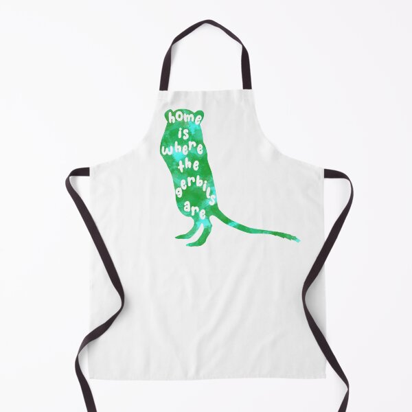 Item preview, Home is where the gerbils are (green watercolour) designed and sold by Becky-Marie.