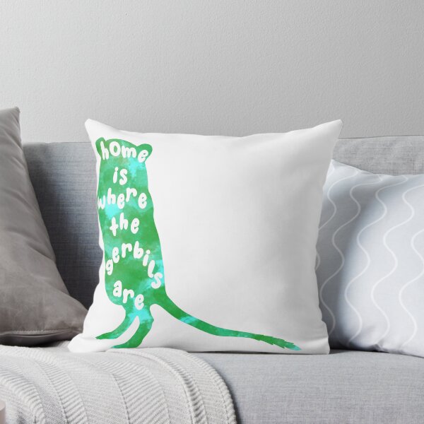 Item preview, Home is where the gerbils are (green watercolour) designed and sold by Becky-Marie.