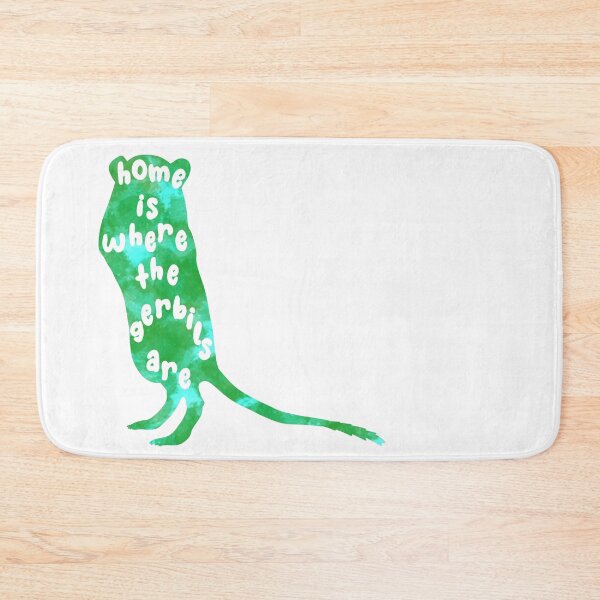 Item preview, Home is where the gerbils are (green watercolour) designed and sold by Becky-Marie.