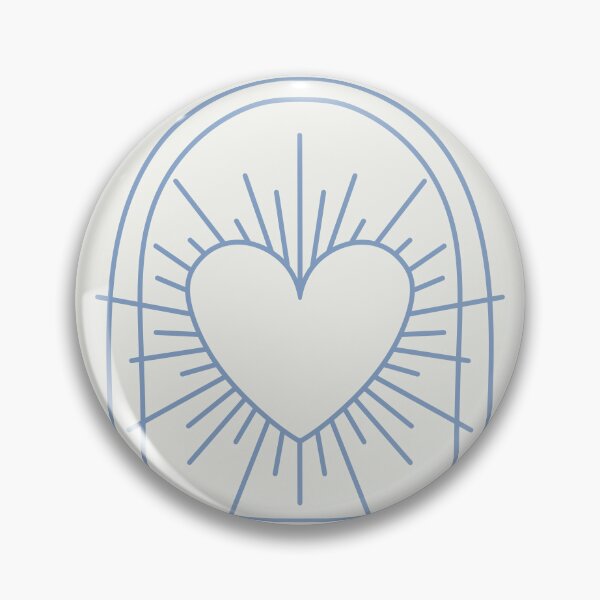 Item preview, Cosmic Aesthetic Cute Indie Heart Design Love Power Light & Dark Blue designed and sold by scorpiolane.