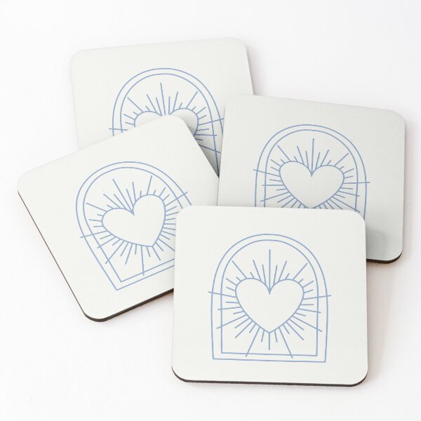 Item preview, Cosmic Aesthetic Cute Indie Heart Design Love Power Light & Dark Blue designed and sold by scorpiolane.
