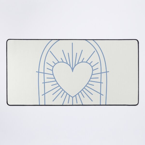 Item preview, Cosmic Aesthetic Cute Indie Heart Design Love Power Light & Dark Blue designed and sold by scorpiolane.