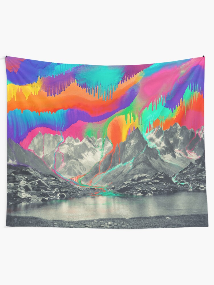Alternate view of Skyfall, Melting Northern Lights Tapestry