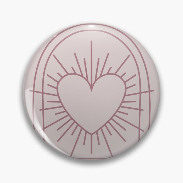 Item preview, Cosmic Aesthetic Cute Indie Heart Design Love Power Light & Dark Muted Pink designed and sold by scorpiolane.