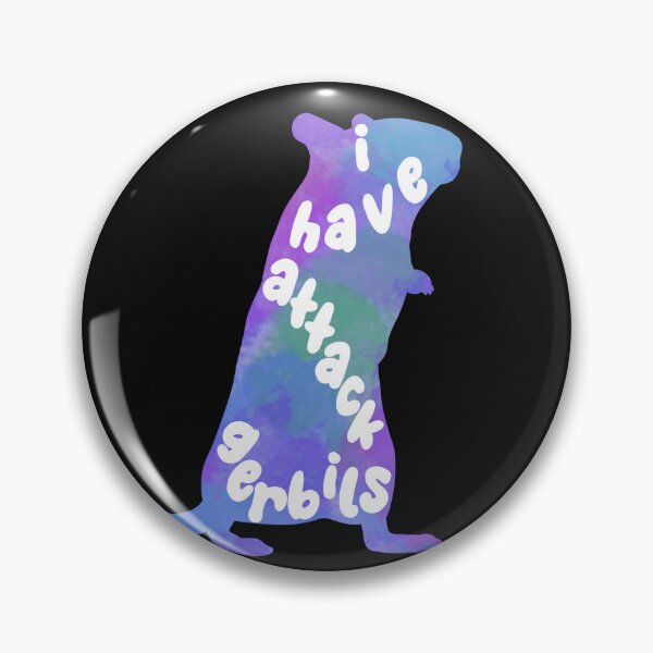 Item preview, I have attack gerbils (blue watercolour gerbil) designed and sold by Becky-Marie.