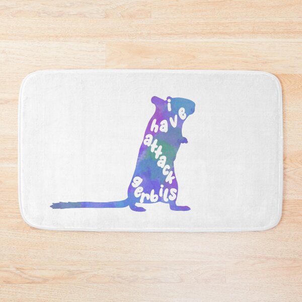 Item preview, I have attack gerbils (blue watercolour gerbil) designed and sold by Becky-Marie.