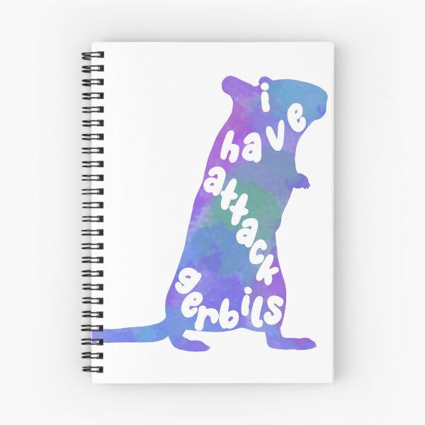 Item preview, I have attack gerbils (blue watercolour gerbil) designed and sold by Becky-Marie.