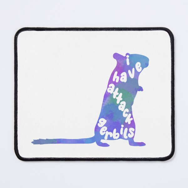 Item preview, I have attack gerbils (blue watercolour gerbil) designed and sold by Becky-Marie.