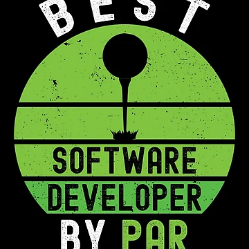 Artwork thumbnail, Best Software Developer By Par Coding Humor Funny Golf Lover by SharpThreadZ