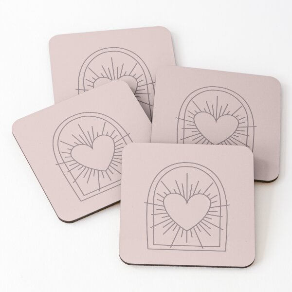 Item preview, Cosmic Aesthetic Cute Indie Heart Design Love Power Pink & Gray designed and sold by scorpiolane.
