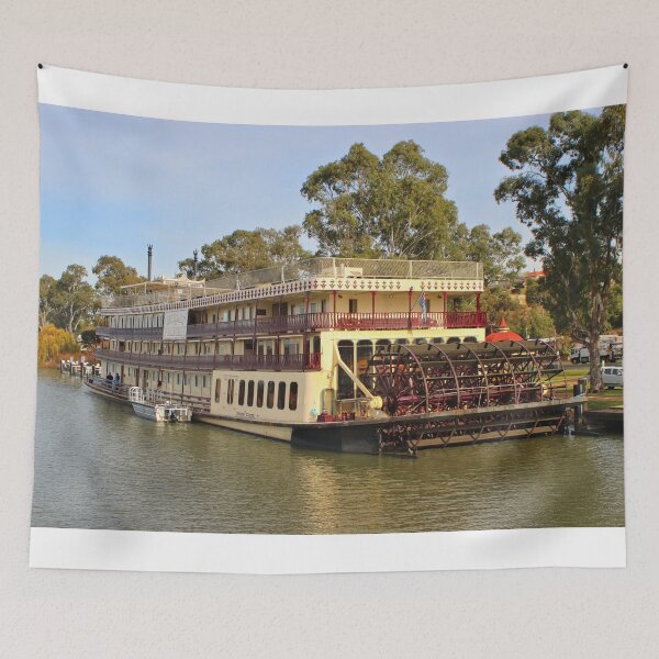 Item preview, Paddlesteamer, at Mannum, Australia 2 designed and sold by FranWest.