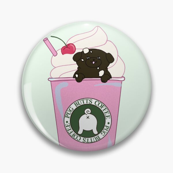 Item preview, Frozen Strawberry Pug-accino designed and sold by Shelby Large.