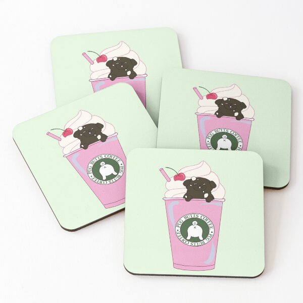 Item preview, Frozen Strawberry Pug-accino designed and sold by Shelby Large.