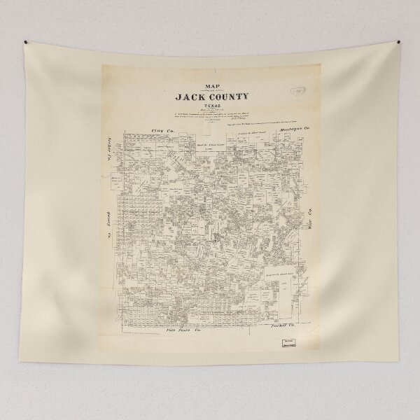 Item preview, Map of Jack County, Texas (1879) designed and sold by allhistory.
