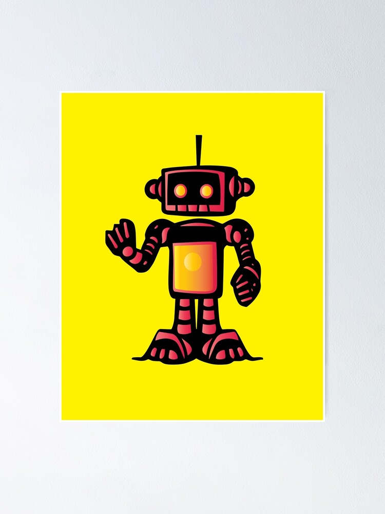 "Robot" Poster for Sale by ArtFactoryAI Redbubble