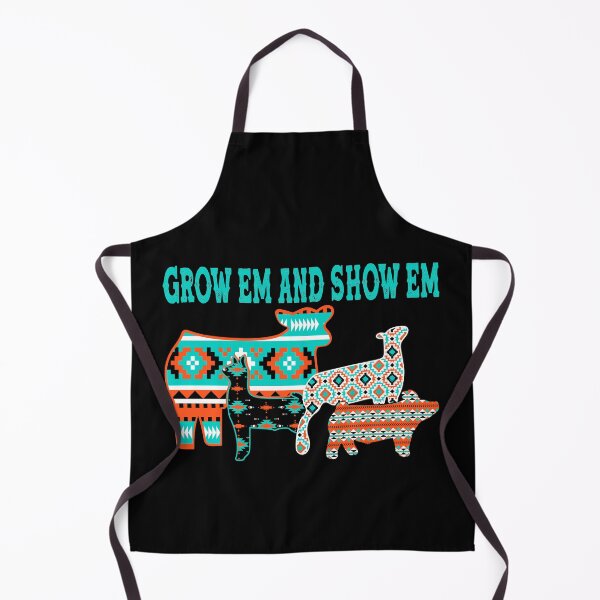 Item preview, Livestock Showing - Cute Grow Em And Show Em Aztec Design designed and sold by handsoftime2020.