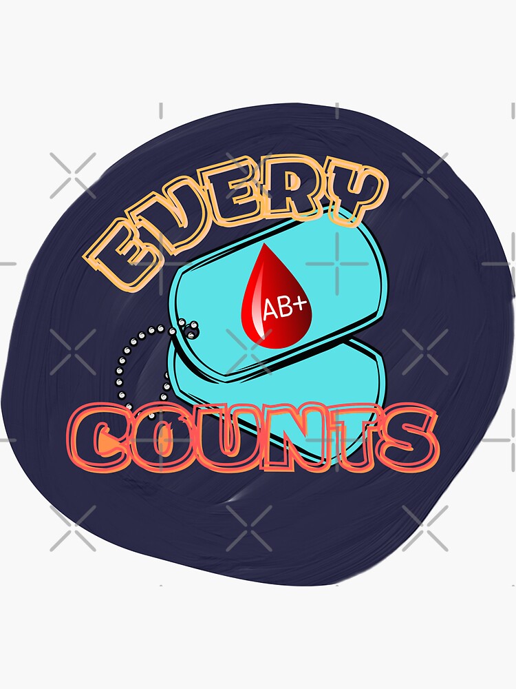 Pegatina «¿Conoces tu tipo de sangre? … AB+!!! ¡Cada gota cuenta!» de ...