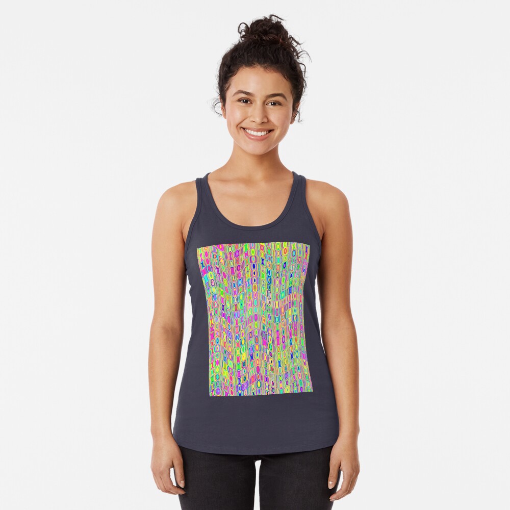 Abstract Meadow Racerback Tank Top
