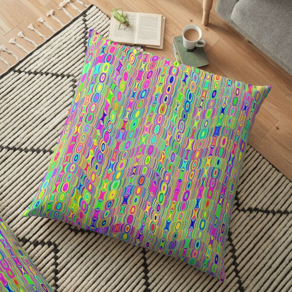 Abstract Meadow Floor Pillow