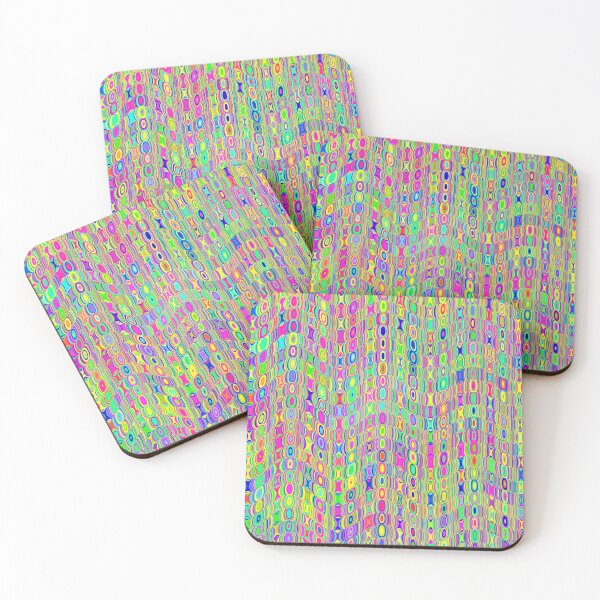 Abstract Meadow Coasters (Set of 4)