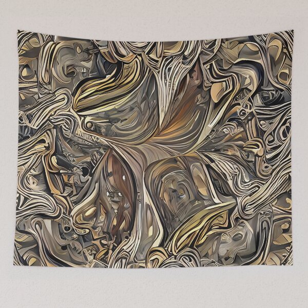 Item preview, Abstract intrincated color painting designed and sold by thecocotouchart.