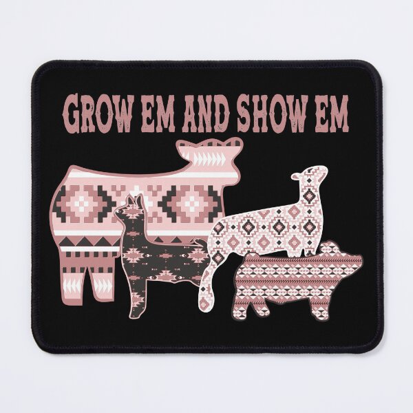 Item preview, Livestock Showing - Cute Grow Em And Show Em Aztec Design designed and sold by handsoftime2020.
