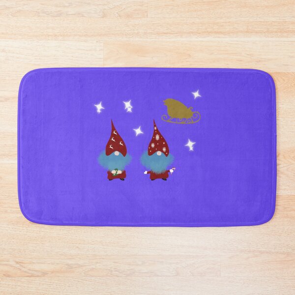 Item preview, Two gnomes and a sled on purple designed and sold by Naked Drop.