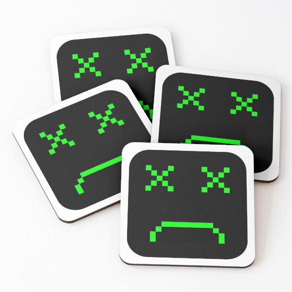 Item preview, Green Sad Square Pixel art Emoji designed and sold by Dven-Clothes.