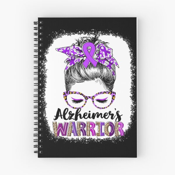 Item preview, Messy Bun Leopard Alzheimer's Warrior designed and sold by rechardtee.