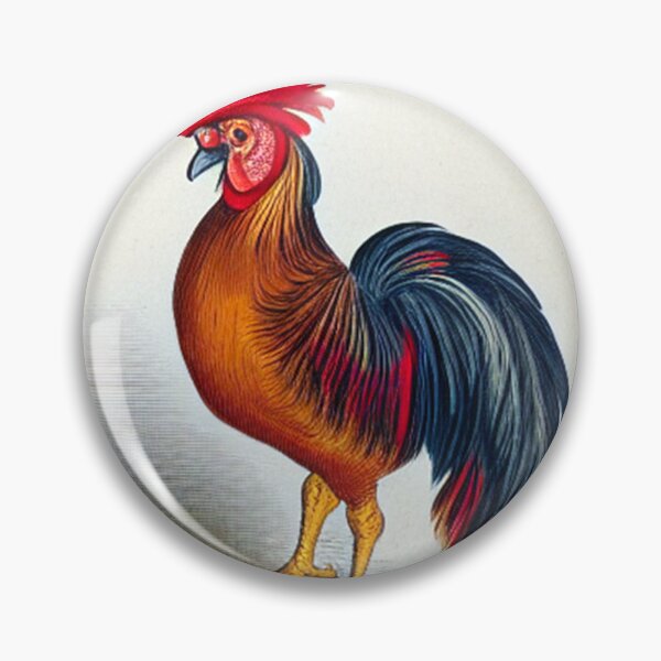 Item preview, Larousse Style Farmhouse Rooster designed and sold by UncannyCanvas.