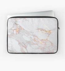 Chic Elegant Gold Marble Pattern Laptop Sleeve