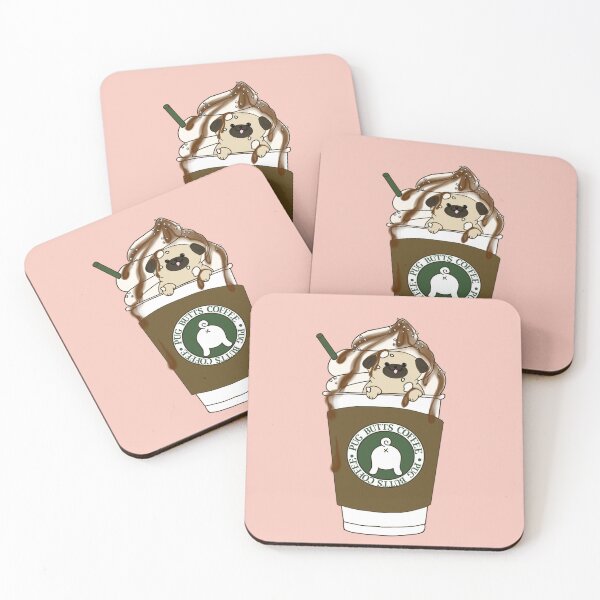 Item preview, Salted Mocha Pug-accino  designed and sold by Shelby Large.