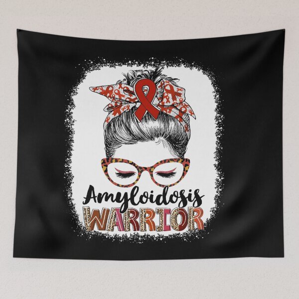 Item preview, Messy Bun Leopard Amyloidosis Warrior designed and sold by rechardtee.