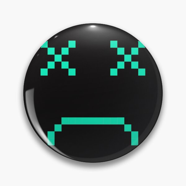 Item preview, Turquoise Sad Square Pixel art Emoji designed and sold by Dven-Clothes.
