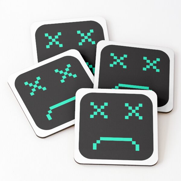 Item preview, Turquoise Sad Square Pixel art Emoji designed and sold by Dven-Clothes.