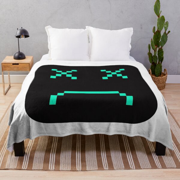 Item preview, Turquoise Sad Square Pixel art Emoji designed and sold by Dven-Clothes.