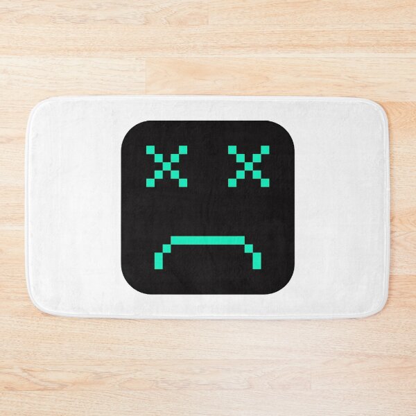 Item preview, Turquoise Sad Square Pixel art Emoji designed and sold by Dven-Clothes.